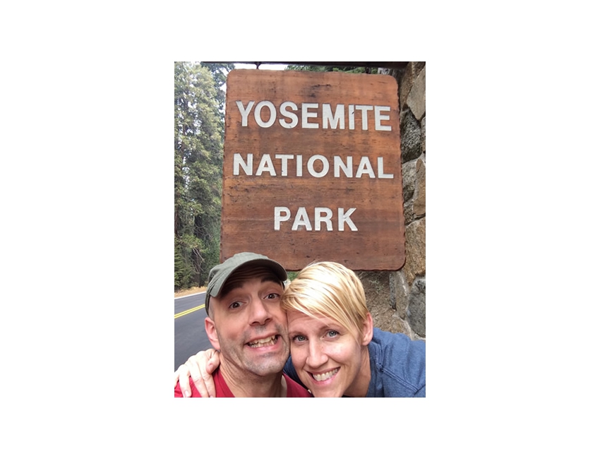 Entering the park