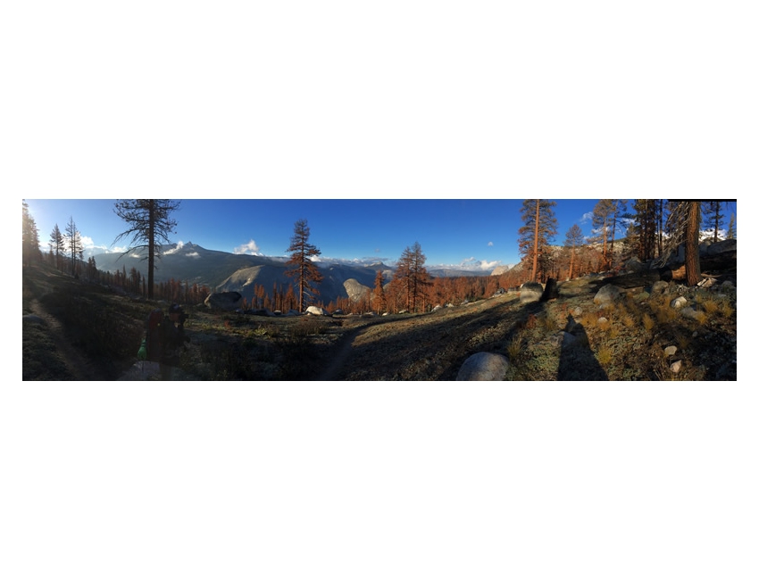 John Muir Trail after sunrise